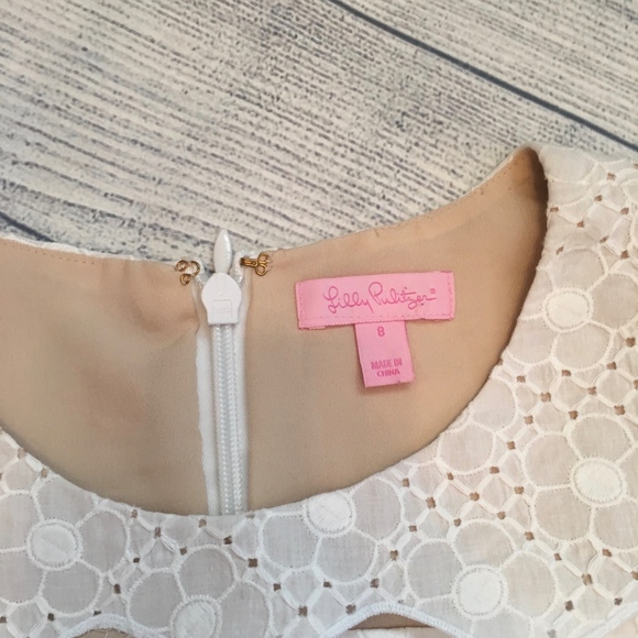 Lilly Pulitzer Brenton White Eyelet Dress - 8 - Picture 7 of 8
